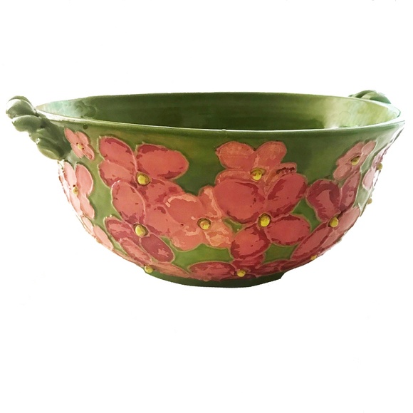 Ceramic Floral Bowl - Picture 1 of 4